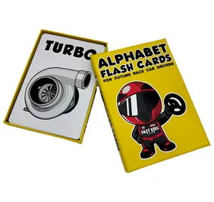 Alphabet Flash Cards For Future Race Car Drivers