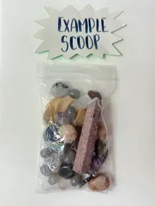 Magical Crystal Mix SINGLE SCOOP w/ Assorted Crystals Including Towers Raw Tumbled Stones Pendants Spheres Carvings