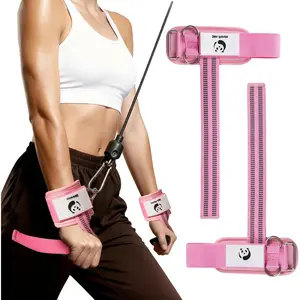 Weight Lifting Straps With Double Cuffed D Ring, Wrist Support for Men Women ,Heavy Duty Thick Comfortable Lifting Straps, Secure Fit,  Grip, Straps for Weightlifting & Strength