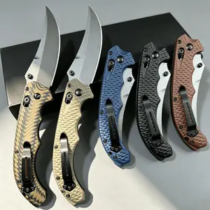 H865 Compact EDC Knife is a high-quality, portable folding knife featuring a sharp, curved blade—an essential tool for camping, fishing, and everyday use.