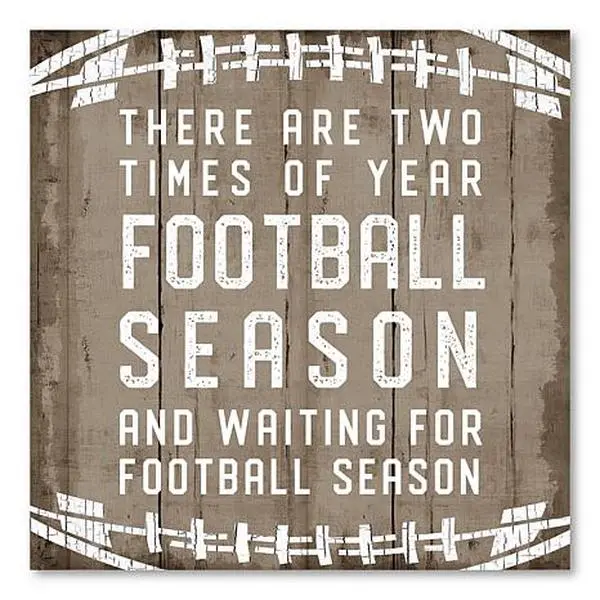 Courtside Market Football Season Canvas Wall Art - 16" x 16" Courtside Market Football Season Canvas Wall Art - 16" x 16"