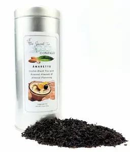 Amaretto - Ceylon Black Tea with Roasted Almonds and Almond Flavoring| Fruity, Natural, Organic, Sugar Free