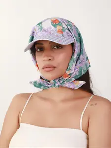 French retro country-style headscarf hat, women's summer outdoor sunshade strap headscarf hat, vacation photo cap, baseball cap, Sunhat, Outdoor Hats