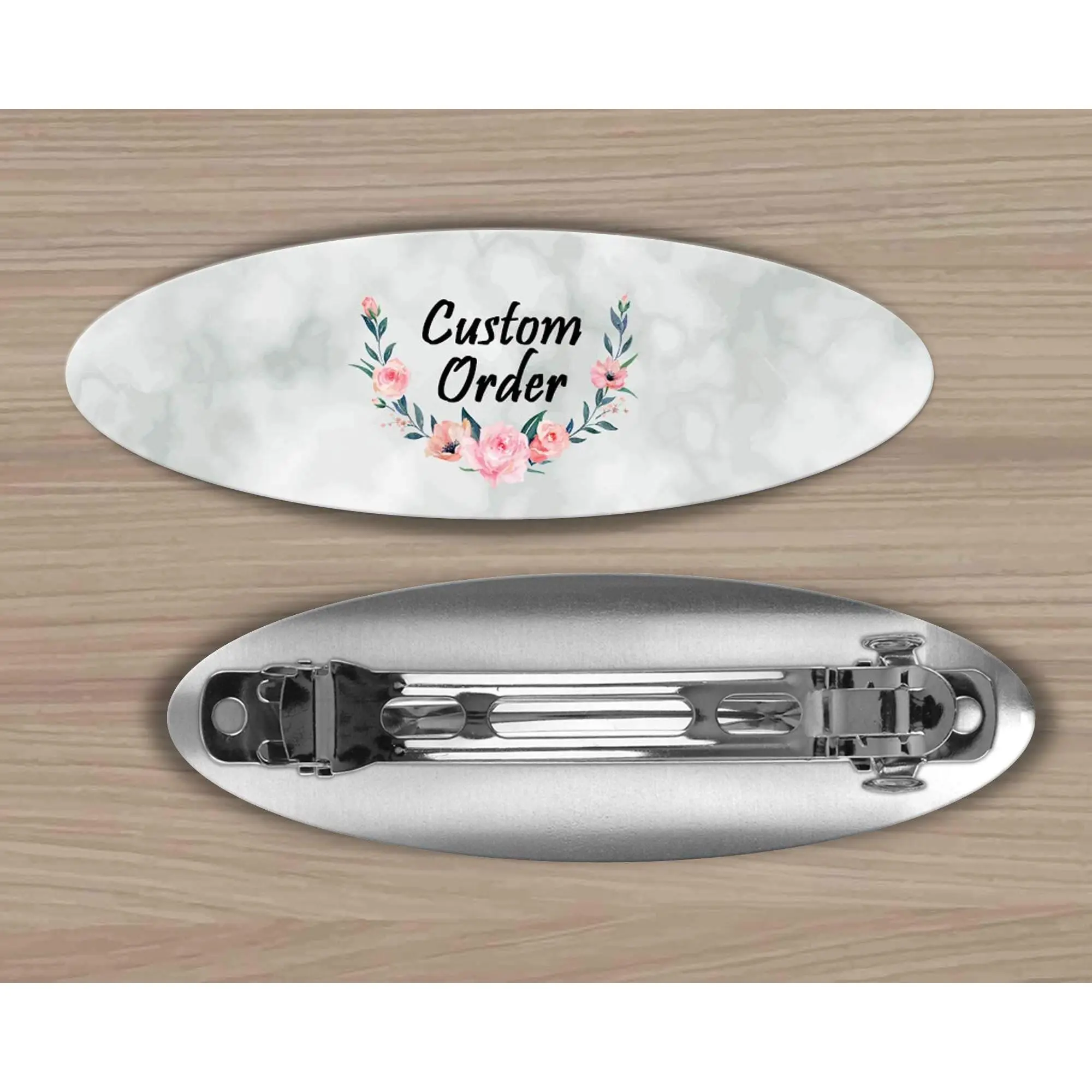 Custom Hair Barrette | Personalized Hair Accessories | Custom Order