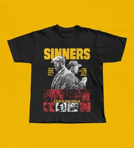 Sinners 2025 Movie T-Shirt - Michael B Jordan, Vampire Horror Graphic Tee