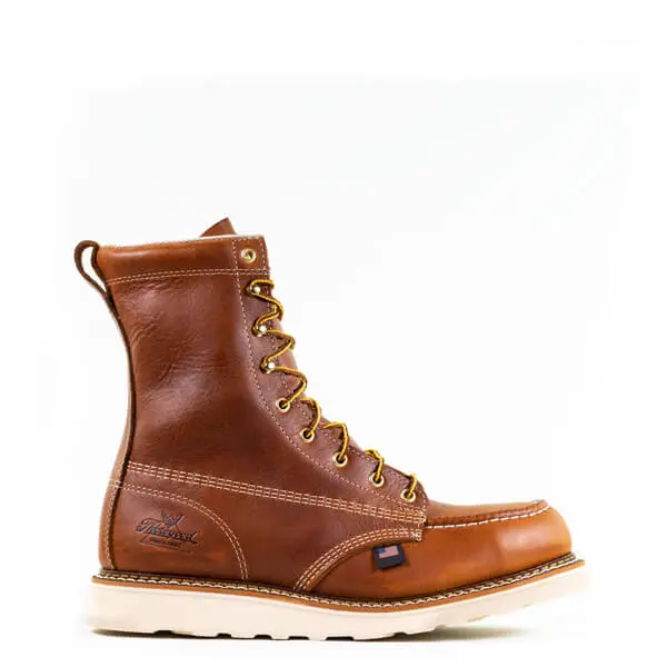 Thorogood Men's American Heritage 8 Inch Tobacco Safety Toe Moc Toc Maxwear Wedge