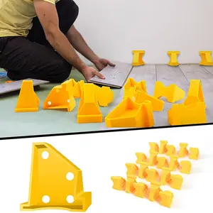 20Pcs Adjustable Flooring Spacers Kit 1/4" & 1/2" Gap Tool For Laminate Vinyl Plank Wood Installation DIY Home Improvement