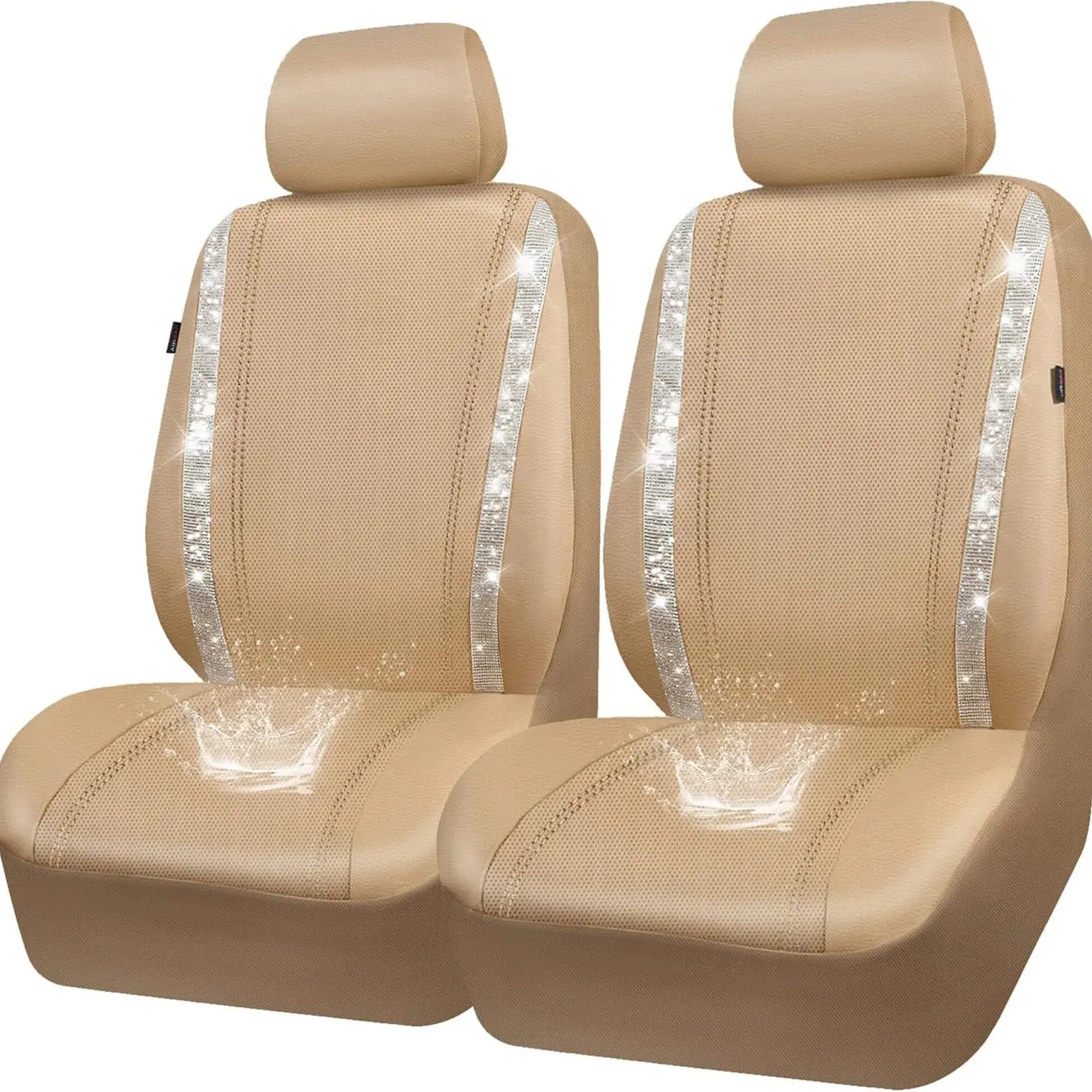 Beige Two Front Seats