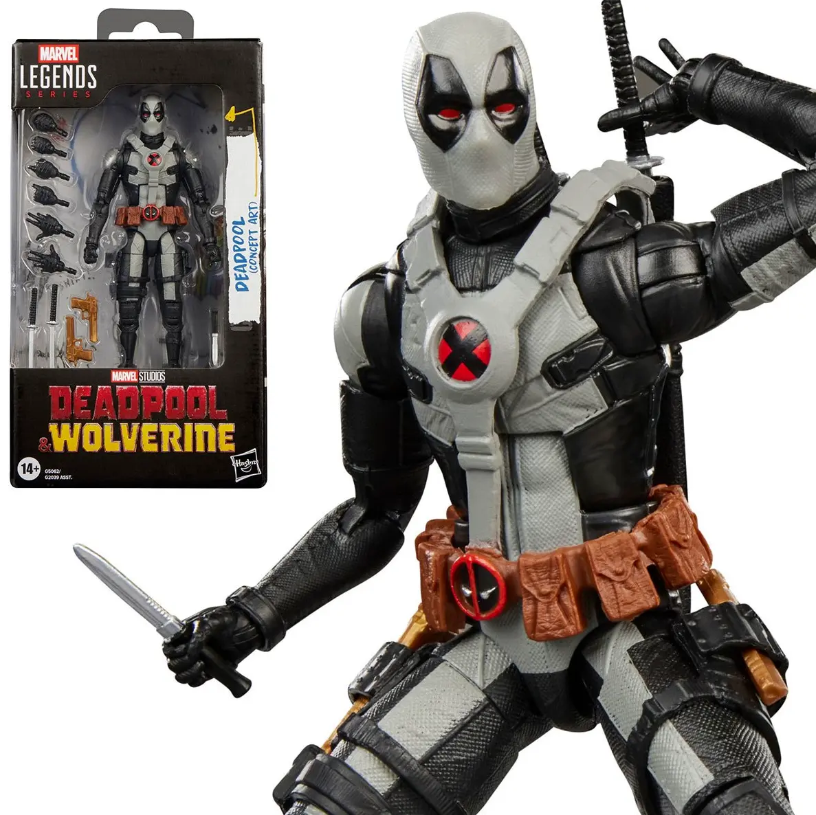 Deadpool & Wolverine Marvel Legends Series Deadpool (Concept Art) 6-Inch Action Figure