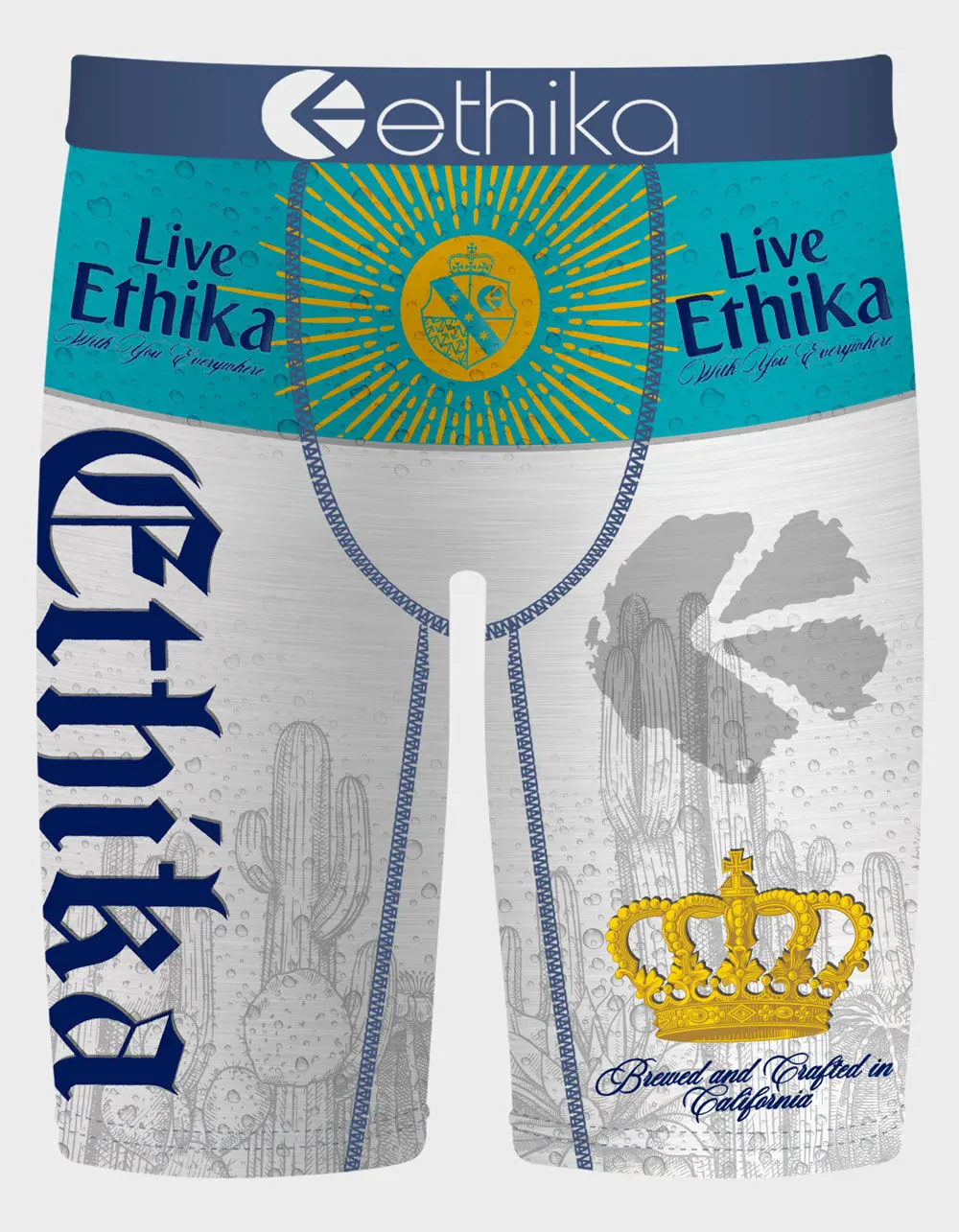 ETHIKA Lifes A Beach Staple Mens Boxer Briefs