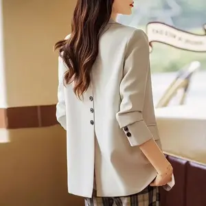 Casual Style Women's Suit Jacket Spring Autumn New Arrival High Design Sense Commute Mini-Western Wear Polyester Fiber