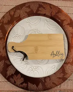 Personalized Charcuterie Board | Mini Charcuterie Board | Friendsgiving Favor | Thanksgiving Placecard