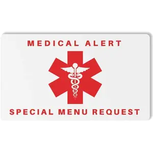 Bariatric Patient Restaurant Special Menu Request Card 2.0 (Gift)