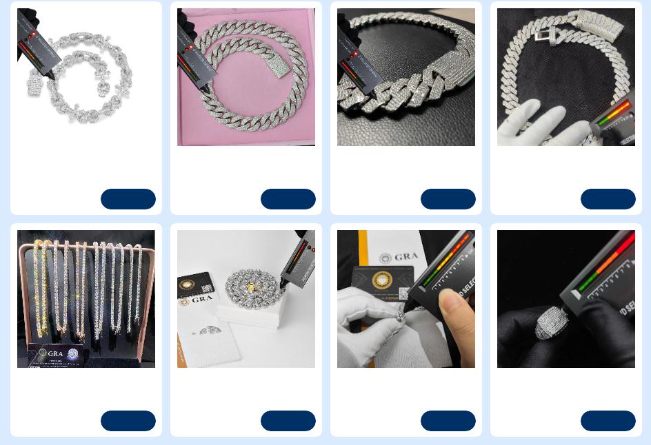 Custom 25MM S925 Sterling Silver Hip Hop Moissanite Cuban Link Chain Thick Miami VVS Cuban Necklace For Men