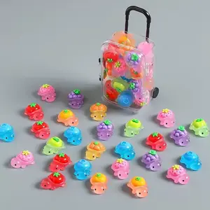 20pcs Mini Turtle Figurines Turtle Designs Set with 1pc Mini Suitcase Resin Ornament, Cute Animal Collectibles for Kids & Adults, Unique Gift Idea