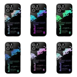 Charging Red Bull Energy Phone Case | Night Shift Edition Cover for iPhone 17 - 11 Pro Max Plus Mini X XR XS 7 8 Plus or SAMSUNG GALAXY S25 - S21 Ultra Plus
