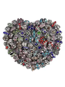 Colorful Rhinestone Decor Beads, DIY Jewelry Making Supplies for Bracelet & Necklace & Earrings & Keychain, Fashion Accessories for Women & Girls