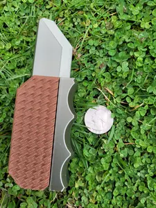 Fidget Knife - Bronze Blade with Brown Handle