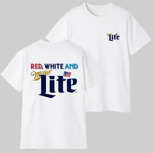 Black White And Lite T-shirt, 4th Of July Shirt, America Shirt, Colorfull, For Him, For Her, Casual Crew Neck, Graphic Tee Clothes Comfort