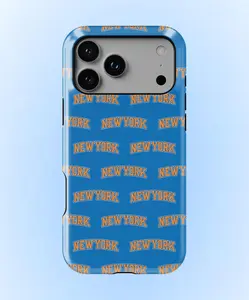 NYK Phone Case NYC Orange and Blue Cover for iPhone 17 16 15 14 13 12 Samsung S26 S25 S24 Pixel 10 9 8