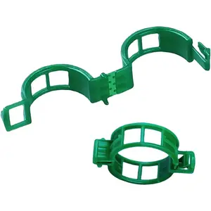 Tomato Clips for String Trellis, 50 count  Support Clips - Grape Vine Clips for Garden Netting Climbing , Secured Plastic  Clip for Fixing Stem and Vine (50, Green)