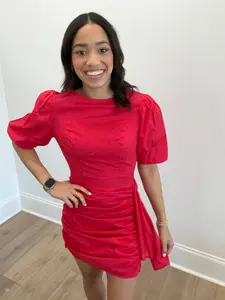 Scarlet Soirée Mini Dress