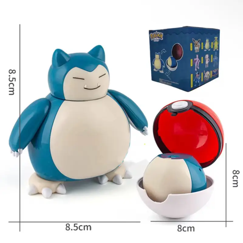 Snorlax and Pokeball Toy Pokemon