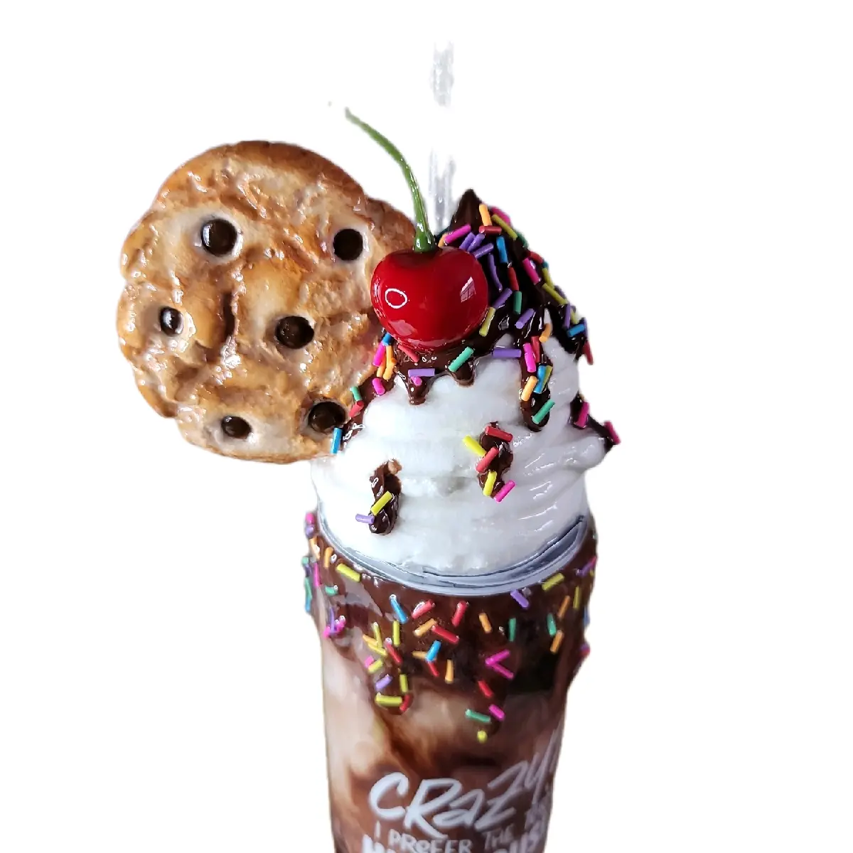 Cookie and Coffee Tumbler, 20 oz  Handmade Drinkware Bottles  Water Bottles Lid Insulated Bottled Cup Reusable Portable