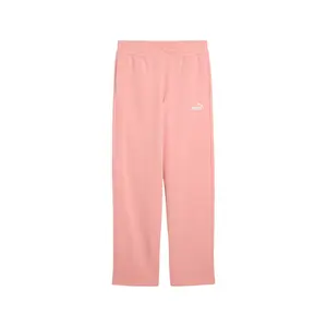 PUMA Womens Essentials Small No.1 Logo Comfort Straight Pants Casual - Pink