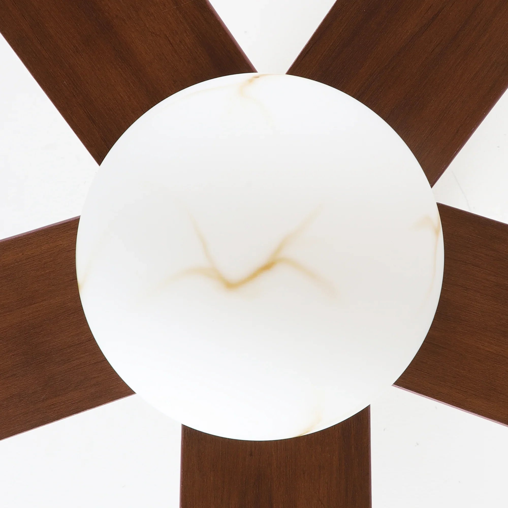 Alva 52 Inch LED Ceiling Fan with Double-Sided Blades, Downrod Mount, Reversible Quiet Motor & Remote Control