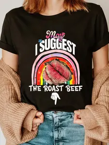 100% Cotton Embarrassing May I Suggest The Roast Beef Inappropriate T-Shirt
