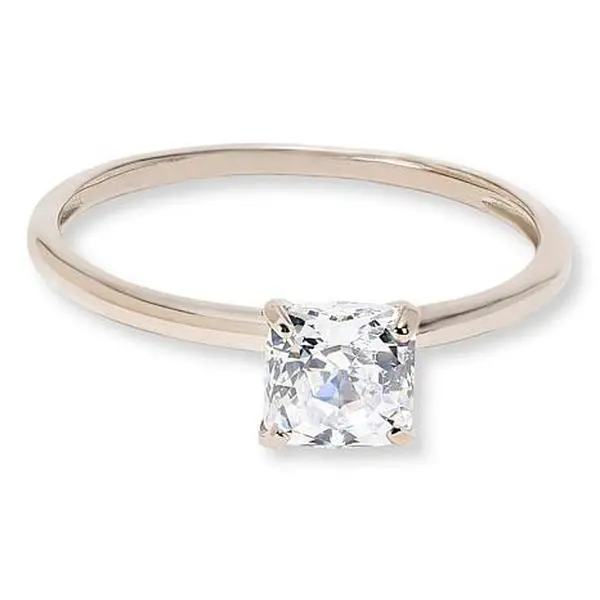 Radiance by Absolute™ 10K Gold 1ct 100-Facet Princess Solitaire Ring