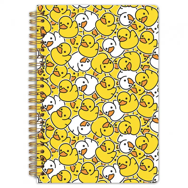 One-pack cute duck-shaped jigsaw puzzle cover spiral notebook, with dimensions of 13.97 x 21.08 cm. The inner pages are of high quality. An excellent gift for friends, a delicate learning and office item, with durable spiral binding.
