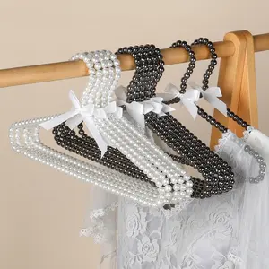 Elegant Princess Style 40cm Pearl Clothes Hanger, Perfect for Suits, Dresses, Shirts, Spring Weddings, Summer Closet Refresh