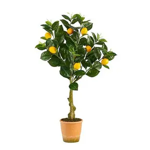 Nearly Natural 28” Lemon Artificial Tree in Decorative Planter