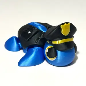 Police Turtle - 3D Printed Articulating Figure