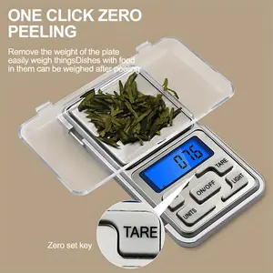 High Precision Mini Pocket Scale 500g/0.01g, Portable Digital Jewelry Scale, Accurate Small LCD Weighing Device for Easy Carry