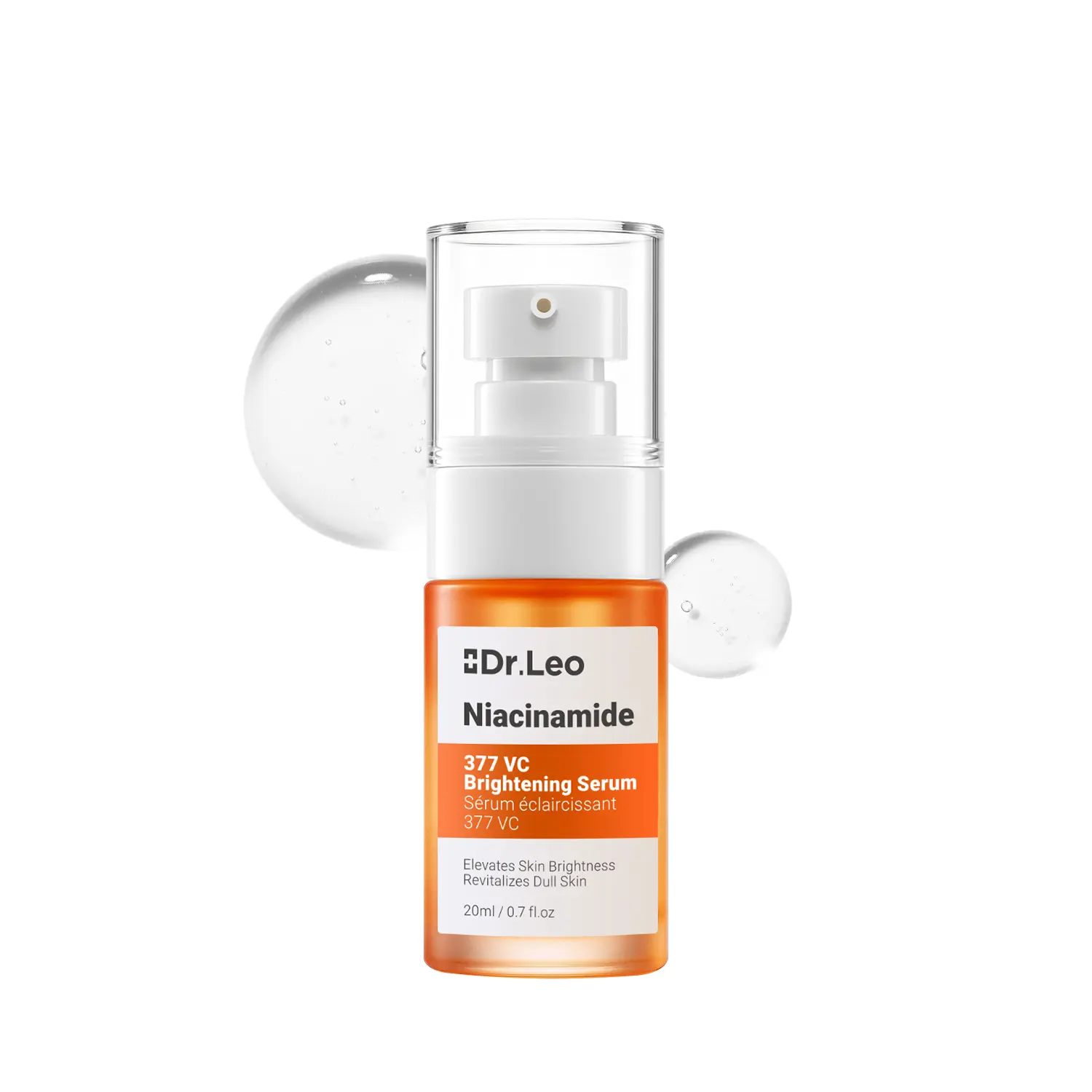 Dr.Leo Glowing Serum with Niacinamide, VC & 377 SymWhite, Fragrance Free Brightening Face Serum for Dark Spots & Acne Marks, Daily Skin Repair for Sensitive Skin, 20ml, Moisture, Cruelty Free