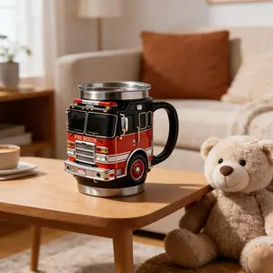 Fire Rescue Mug Coffee Cup Travel Mug for Emergency Responders, Classic Design for Daily Use, Perfect Gift for Firefighters and Rescue Workers