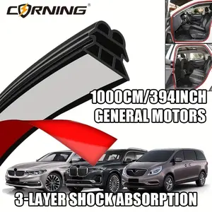 1000cm Self-Adhesive Car Door Seal Strip, Waterproof Noise Reduction, Multi-Chamber Design, Fits Cars, Trucks, Suvs, Rvs, Mpvs, Car Accessory