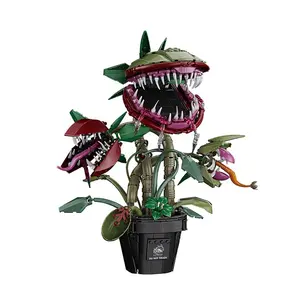 Monster Plant Building Block Set, Horror Theme Toy Kit, Valentine's Day Gift, TV Movie Lover, Family Friend, Boy Gift