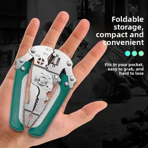 Industrial Grade 28-in-1 Multi-Function Wire Stripper Foldable Electrician Special Tool Crimping Wire Splitting Wire Winding Pliers