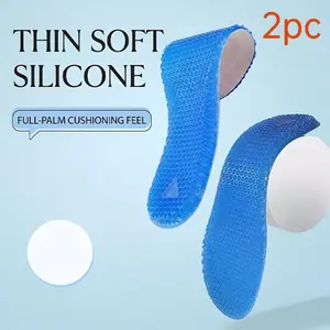 Silicone Soft Sports Insoles, Comfortable Wear, High Performance Shock Absorption, Arch Support, Ideal for Athletic Activities