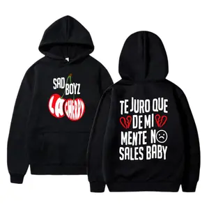 Sad Boyz La Cherry Junior H Hoodie, Sweatshirt, T-Shirt, Latino Music Graphic Tee, Unisex Concert Merch For Fans, Full Size Cotton Shirt For Men And Women, JRH Classic Menswear Top