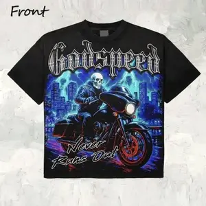 Godspeed Skeleton Matching Tee – Cotton Crewneck Unisex Casual Streetwear T-Shirt