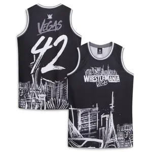 WrestleMania 42 Fashion Basketball Jersey - Black
