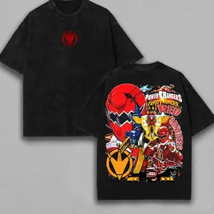 RED RANGER Tee - POWER RANGERS DINO THUNDER Menswear Gift Fashion Cotton, Full Colors, Full Sizes, For Men, For Women