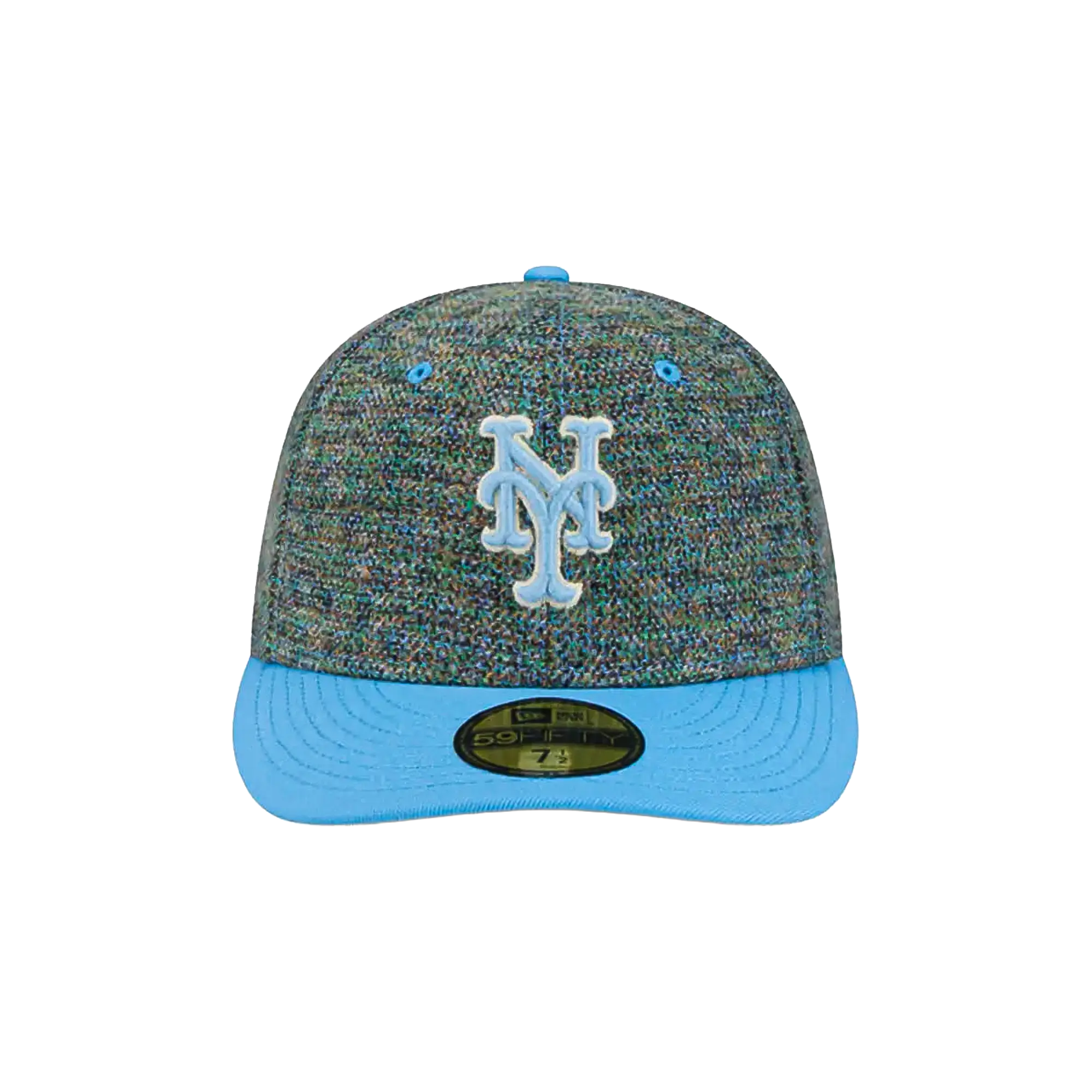 59FIFTY New York Mets Three Looms Fitted Hat "Tweedy Cotton Radiant Blue" NE530