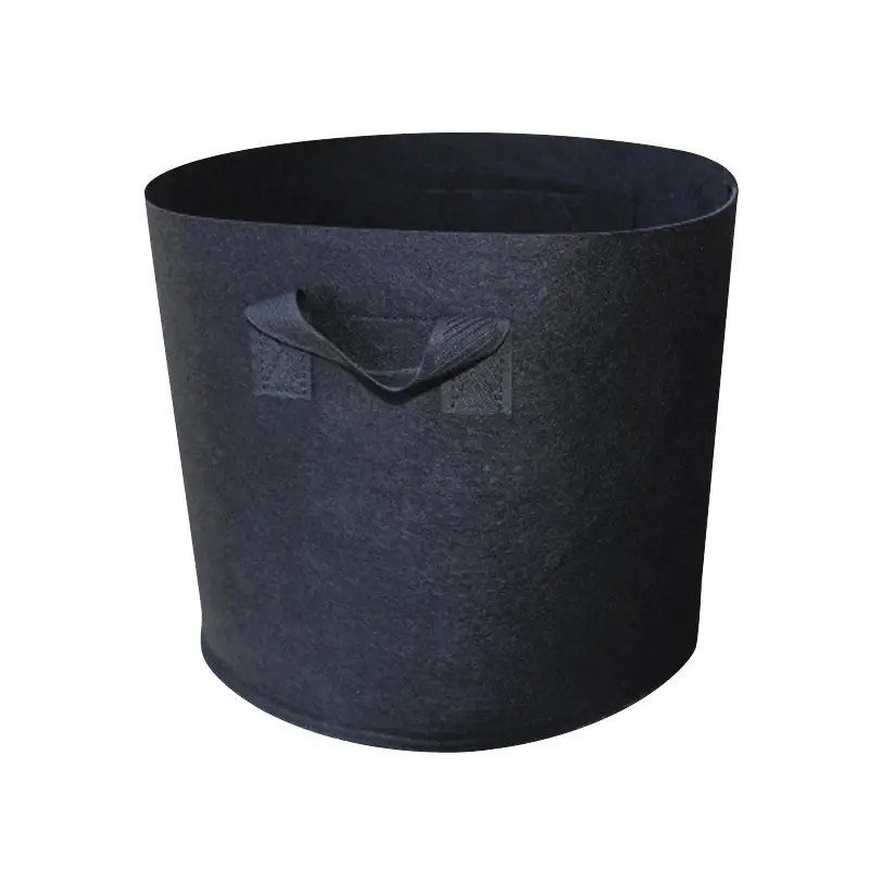 5-Pack 5Gal Non-Woven Grow Bags with Sturdy Handles, Breathable Fabric for Better Ventilation, Durable for Plant & Flower Nursery Growing