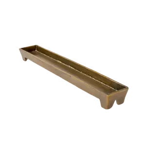Slim Footed Tray Brass Bronze
